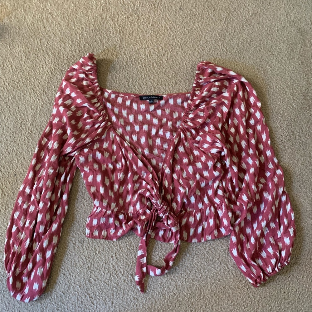 Tie front top
